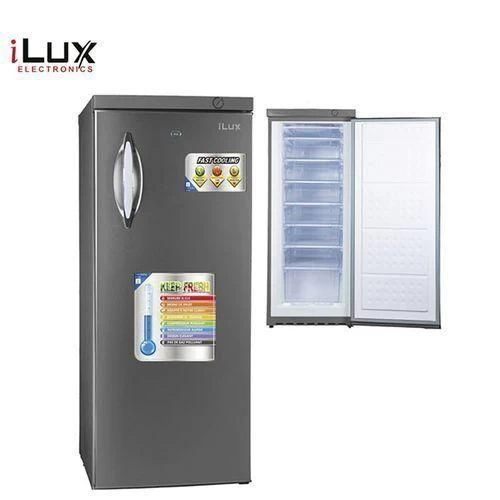 Ilux Congélateur Vertical ILCV280 - 280 L - 6 Tiroirs - Inox - Garantie 6 Mois