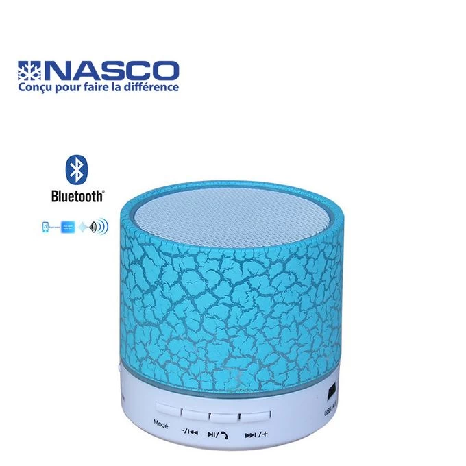Nasco Enceinte Bluetooth - 2 W - Port USB / Prise jack - 3.7 V – 400 mAh - Multi
