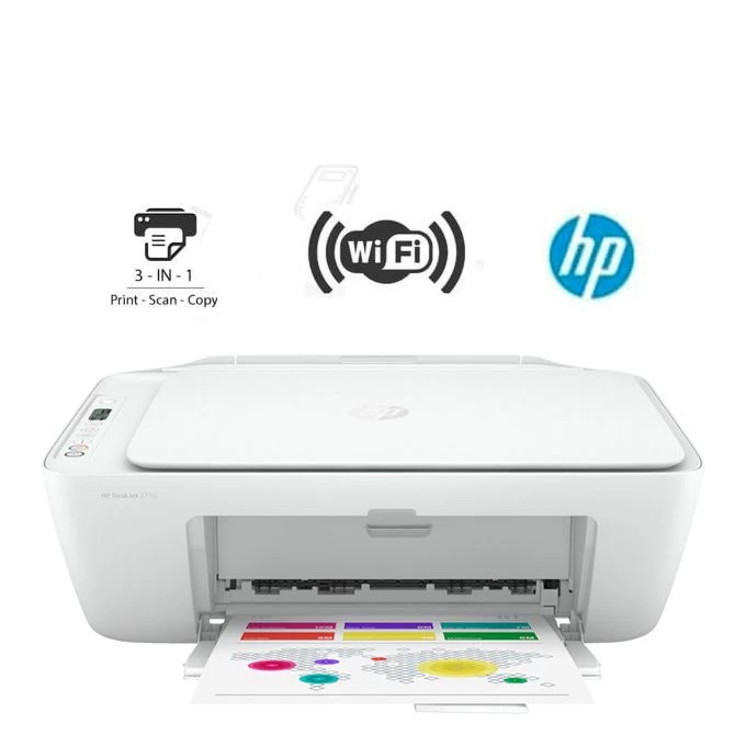 Hp Imprimante 2710 - Wifi - Impression - Photocopie - Scanner - Blanc