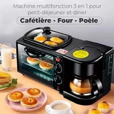 Mini Four électrique Four Micro-ondes Grille-pain Poêle à Frire Omelette à Café