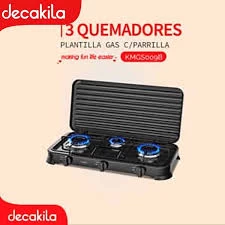 Decakila GAZINIERE A TABLE 2FEUX+1 PETIT FEU- 2,2KW KMGS009B